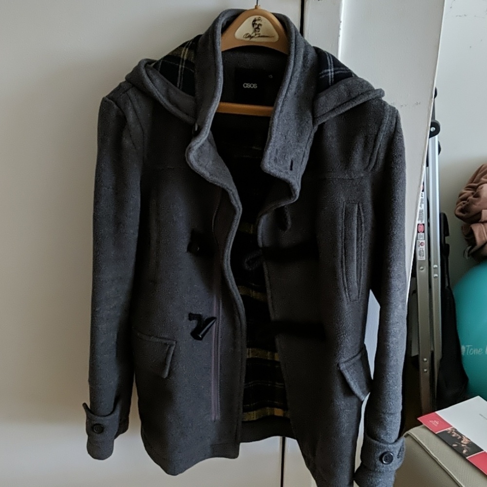 Asos Hooded Toggle Coat